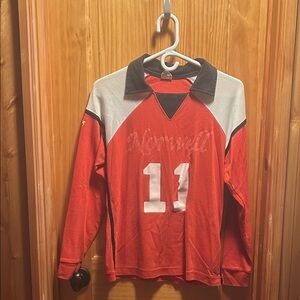 Vintage - Red & Black Long Sleeve Sports Jersey